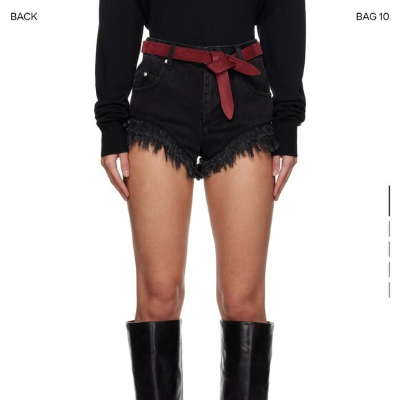 Isabel Marant Pants - Isabel Marant Black Eneidao Denim Shorts – Size 36 (New with Tags)